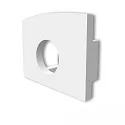 end cap EC226 (MAXI-AB V2 / SURF/DIVE 12) set of 1, with cable hole, white