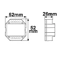 ISOLED Off / omskifter SYS-PRO RF SMART SWITCH + ZIGBEE 3.0 PUSH ZigBee styrbar, omskiftelig, analog 0-10V dæmpningsudgang