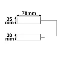 ISOLED forbindelsesboks 0.5-2.5MM², MAX. 450V/16A 3-polet, kablet gennem