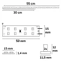 ISOLED LED modul T5/T8 840 DIM MINIAMP - 55CM - 170LM/W med stik, 2-polet, magnetisk montering 9W 1550lm 4000K 120° CRI 80-89 dæmpbar