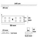ISOLED LED module T5/T8 865 DIM MINIAMP - 145CM - 170LM/W with plug, 2-pole