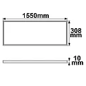 ISOLED LED panel PROFESSIONAL LINE UGR<19 8H - 155 X 30.8CM - PUSH DALI controllable, 2-pole, UGR < 19