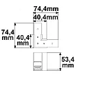 ISOLED corner connector TRACK48 SURFACE isolated, mechanical, horizontal, black