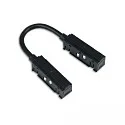 flex stik TRACK48 - FLEXIBLE 180° DALI styrbar, 4-polet, universal, sort