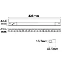 ISOLED Skinne spot GRID LINE+ 32CM - TRACK48 stiv, omskiftelig, magnetisk montering IP20, sort 