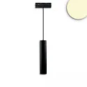 Skinne spot PIPE 15W PENDULUM - TRACK48 svingbar, UGR < 19, omskiftelig, magnetisk montering IP20, sort 
