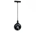 Skinne spot BALL FOKUS - TRACK48 svingbar, omskiftelig, magnetisk montering IP20, sort 