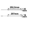 ISOLED Transformer TRACK48 FLAT - INLINE DRIVER 150W (ON-OFF) flad, omskiftelig, sort