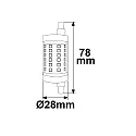 ISOLED LED stanglyskilde R7s 78mm 830 DIM klar 7,5W 78-850lm 3000K 360° CRI 80-89 dæmpbar