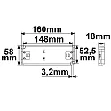 ISOLED LED driver IP20 - 48V - 0-60W SELV flad, konstant spænding, omskiftelig
