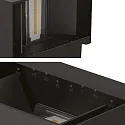 ISOLED outdoor wall luminaire LED UP&DOWN 15-120° adjustable, direct / indirect, switchable IP65, black 