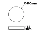 ISOLED Pendel COLOR SWITCH ROUND - Ø 40CM CCT Switch, UGR < 19, multipower IP42, hvid dæmpbar