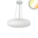 Pendel COLOR SWITCH ROUND - Ø 60CM CCT Switch, UGR < 19, multipower IP42, hvid dæmpbar