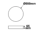 ISOLED Pendel COLOR SWITCH ROUND - Ø 80CM CCT Switch, UGR < 19, multipower IP42, hvid dæmpbar