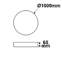 ISOLED Pendel COLOR SWITCH ROUND - Ø 100CM CCT Switch, UGR < 19, multipower IP42, hvid dæmpbar