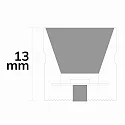 ISOLED Fuldt silikoniseret LED-strip NEON930 B13H13 2-polet