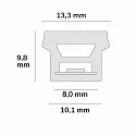 ISOLED fully siliconised LED strip NEON940 B13H10 - FOR TILE PROFILE with plug, 2-pole white
