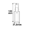 ISOLED Feeder SURFACE (DALI) - SIDE FEED DALI styrbar, beskyttelsesleder højre