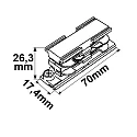 ISOLED 3-faset langsgående stik SURFACE (DALI) DALI styrbar, elektrisk