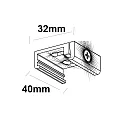 3-phase track ceiling clamp SURFACE (DALI) mechanical