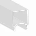tilbehør profil dæksel COVER63 OPAL+ U-SHAPE (LAMP30 V1 + V2), opal 200cm