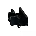 T-forbindelse 90° HORIZONTAL - TRACK48 SURFACE FLAT isoleret, mekanisk, vandret, sort