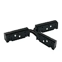 T-forbindelse FLEXIBLE - TRACK48 elektrisk, 4-polet, justerbar, universal, sort