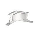 hjørnestik CORNER 90° HORIZONTAL - TRACK48 RECESSED isoleret, mekanisk, vandret, hvid