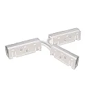 T-forbindelse FLEXIBLE - TRACK48 elektrisk, 4-polet, justerbar, universal, hvid