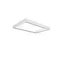 skinne TRACK48 H50 / 50 X 80CM (EMTPTY FRAME) firkantet, uden indsatser, hvid