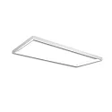 skinne TRACK48 H50 / 59.2 X 150CM (EMTPTY FRAME) firkantet, uden indsatser, hvid