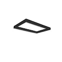 skinne TRACK48 H50 / 50 X 80CM (EMTPTY FRAME) firkantet, uden indsatser, sort