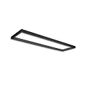 skinne TRACK48 H50 / 32 X 150CM (EMTPTY FRAME) firkantet, uden indsatser, sort