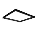 skinne TRACK48 H50 / 90 X 100CM (EMTPTY FRAME) firkantet, uden indsatser, sort