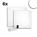 LED panel ECO BACKLIGHT LINE 625 sæt med 6, dæmpbar 36W 4350lm 4000K CRI 80-89