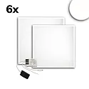 LED panel ECO BACKLIGHT LINE 625 sæt med 6, dæmpbar 36W 4350lm 4000K CRI 80-89