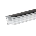 tilbehør profil dæksel FLEX-COVER10 TWIST+BEND, opal, sort 500cm