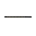 ISOLED Skinne Gitterlampe TRACK48 LINE+ MINI ON-OFF 34CM omskiftelig, prismatisk IP20, sort mat 