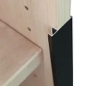 shelf edge profile FURNIT 10 SHELF, black
