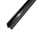 Gardineprofil CURTAIN 10 ONE FLAT 1-fold, sort