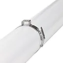 ISOLED lineært lampe HP2 IP69K, opal, hvid  50W 8300lm 4000K CRI 80-89 150cm