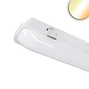 Fugttæt armatur SL POWERSWITCH ON-OFF - 60CM / 14-20W slagfast, omskiftelig, multipower IP66, lysegrå 