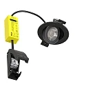 ISOLED Indbygget spotlys SPHERE-68 svingbar IP54, sort dæmpbar