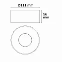 ISOLED overflade lampe SPHERE IP54, hvid dæmpbar