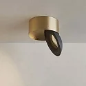 ISOLED overflade lampe SPHERE IP54, guld, sort dæmpbar