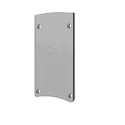 end cap EC 124 HALON with cover, silver