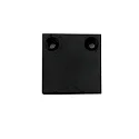 Endkappe EC 132 CURTAIN 10 ONE FLAT 2 stk., sort