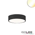 Loftlampe DN400 DALI DALI styrbar, CCT Switch IP44, sort dæmpbar