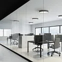 ISOLED ceiling luminaire DN400 DALI DALI controllable, CCT Switch IP44, black dimmable