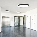 ISOLED ceiling luminaire DN600 PHASE CCT Switch, multipower IP44, black dimmable